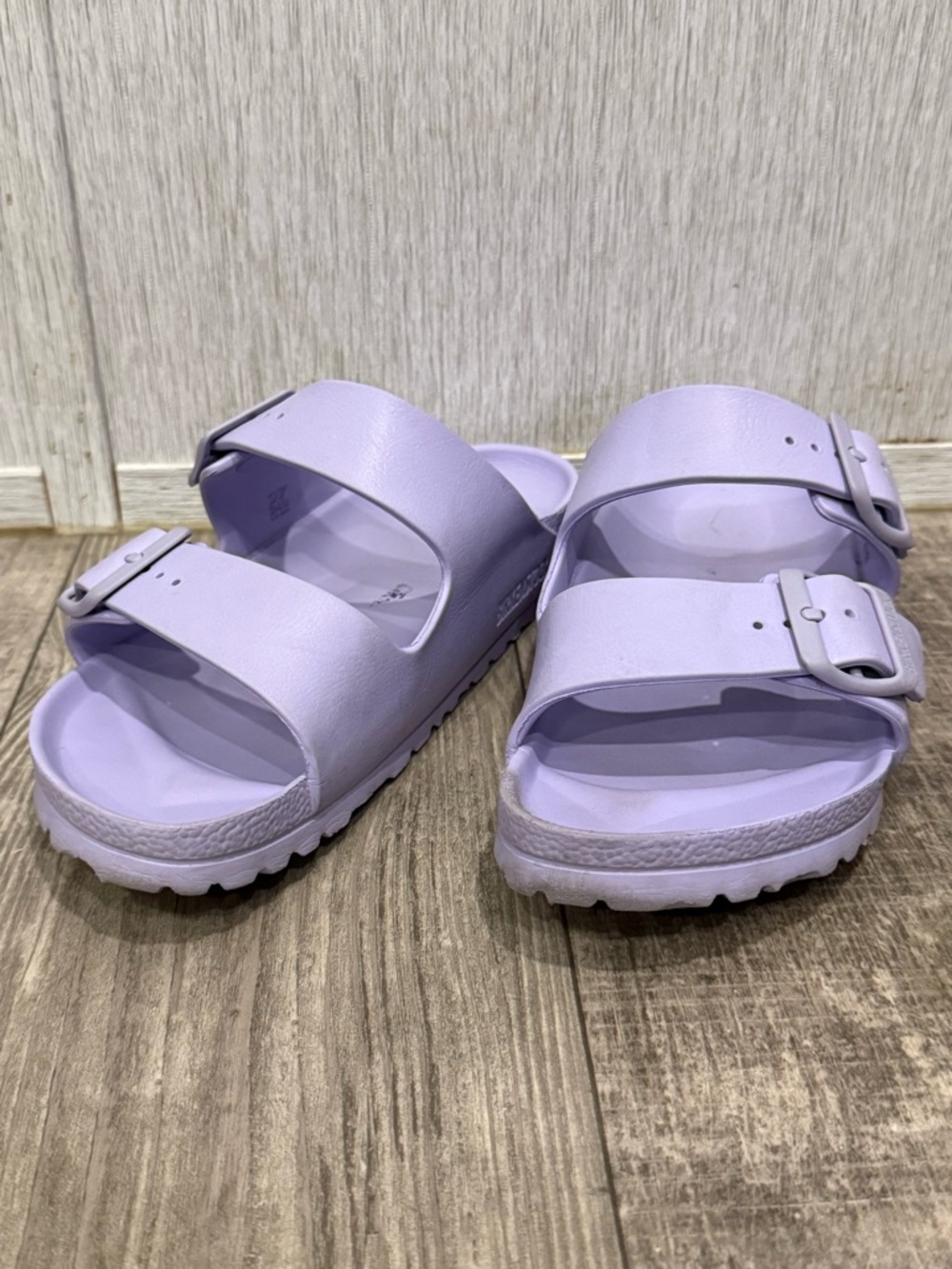Birkenstock Lavender Two-Strap EVA Arizona Sandals